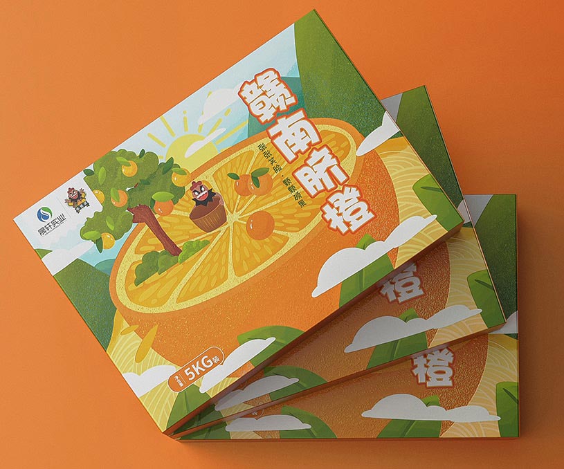 晟轩农业&曦范尔 | 张张笑品牌赣南脐橙包装策划设计