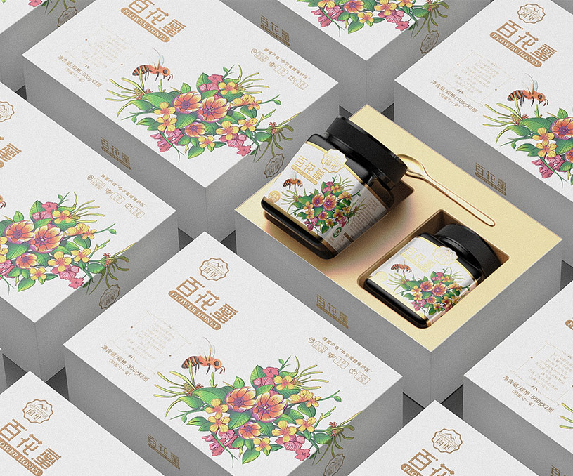 崮里&曦范尔 | 百花蜜蜂蜜包装策划设计