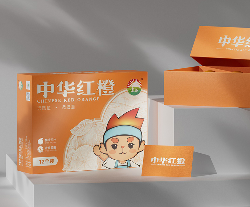远添农业&曦范尔 | 远添中华红橙水果包装策略设计
