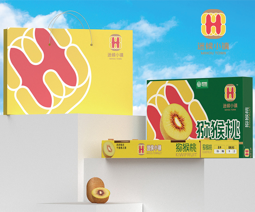 迷候小镇&曦范尔 | 猕猴桃品牌及包装设计升级